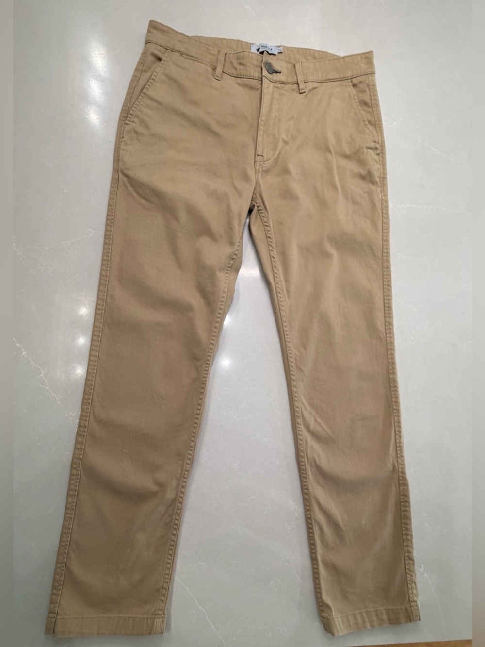 NN.07 Marco Men's Italian Stretch Cotton Slim Fit Khaki Chinos, 34